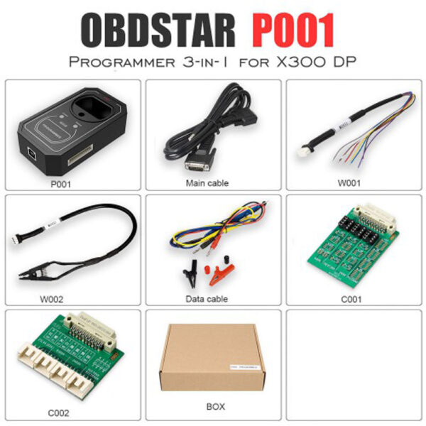 OBDSTAR P001 3-in-1 Programmer for X300 DP, X300 DP Plus, MK70, MS80, X300 Mini EEPROM Adapter, RFID Adapter and Key Renew Adapter - Image 6